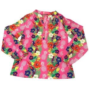 Macbeth Collection by Margaret Josephs Womens Blouse Small Lightweight Tropical